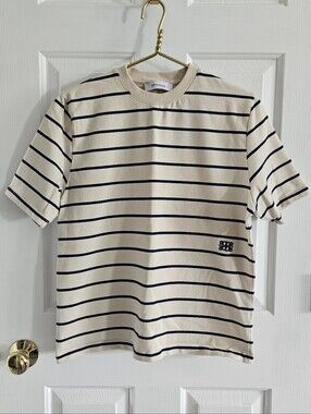 NWOT De Rococo Daddy Collection Classic Boxy Striped Tee
